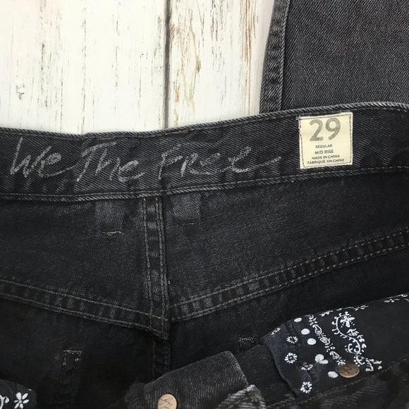 NWT Free People Chewed Up Straight Leg Jeans - Picture 3 of 6